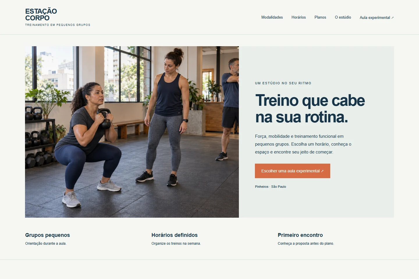 Estação Corpo: A proposta do estúdio e o caminho para a primeira aula.